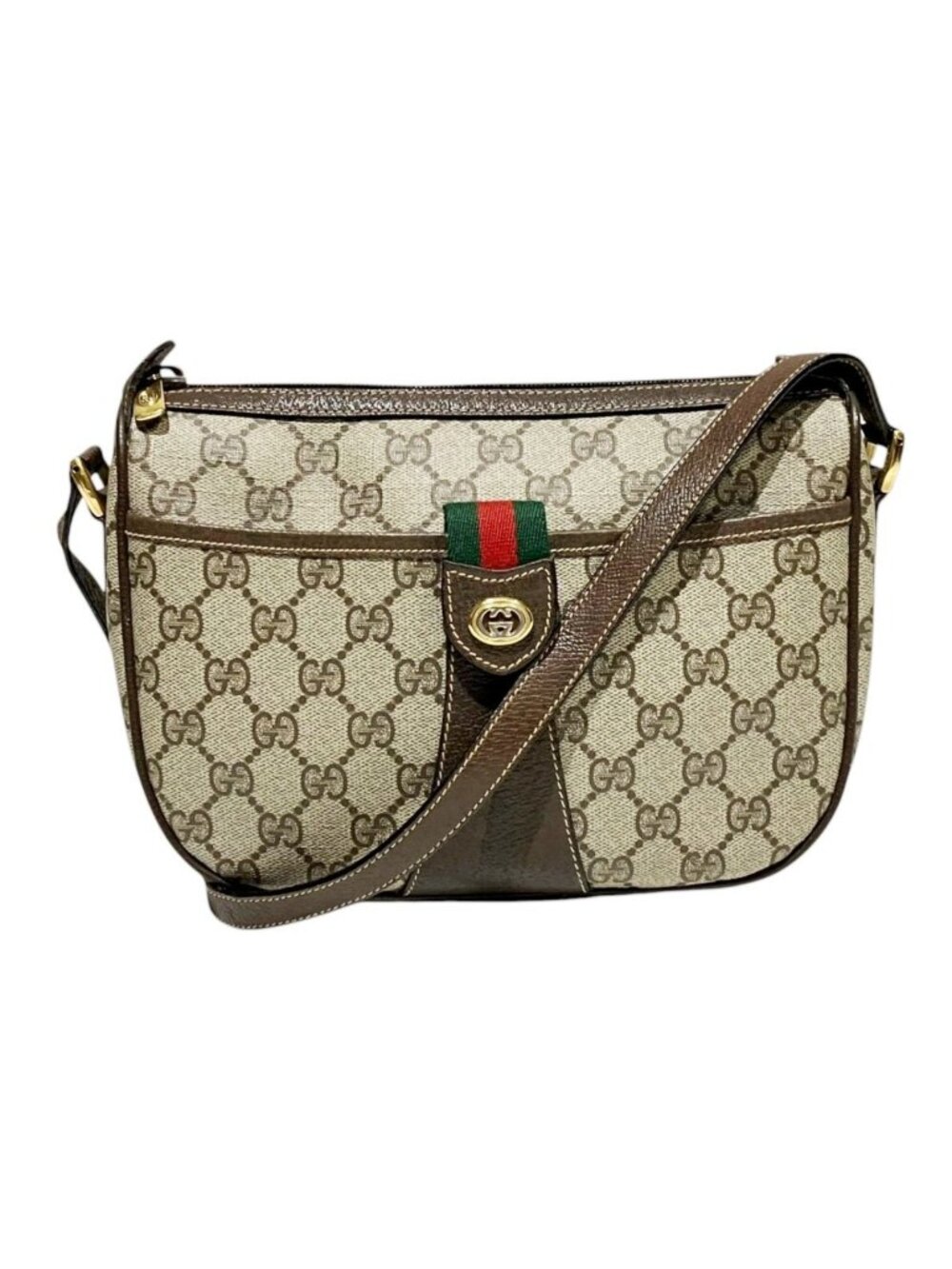 Gucci Sherry Line Shoulder Bag Leather